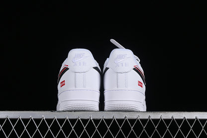 Air Force One Low X Supreme White/Black-Red