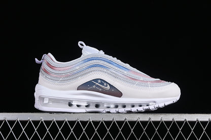 Air Max 97 White/Wolf Grey/Red-Blue