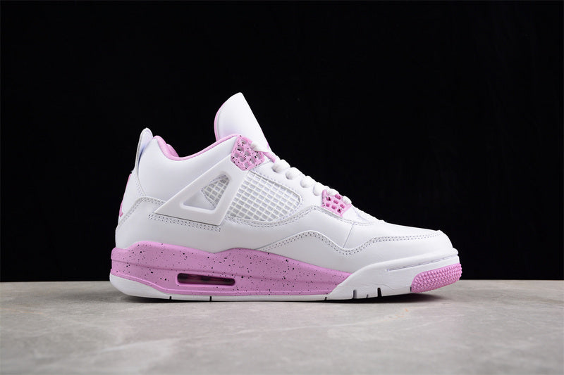 Air Jordan Retro 4 GS Cacao Wow White-Pink