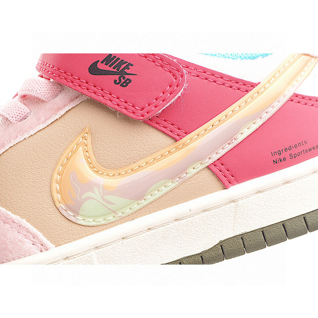 Kids Nike Dunk Low Social Status Free Lunch Strawberry Milk