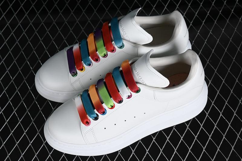 Alexander McQueen Oversized White-Multi-Color Laces