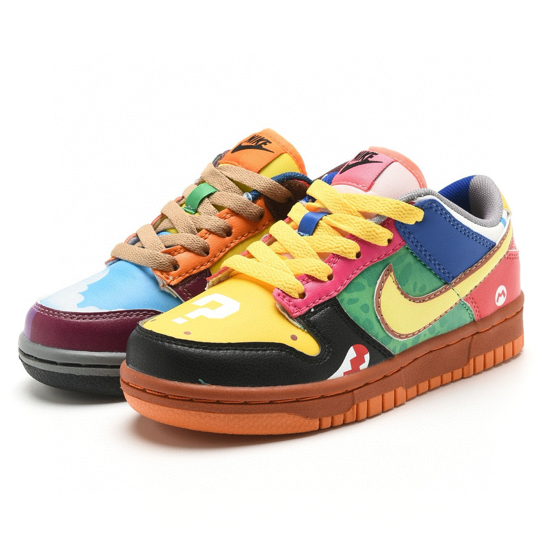 Kids Nike Dunk Low Super Mario