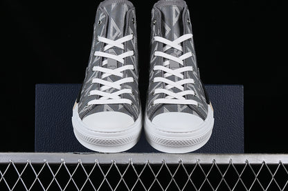 Dior B23 High Top Bee Embroidery Grey