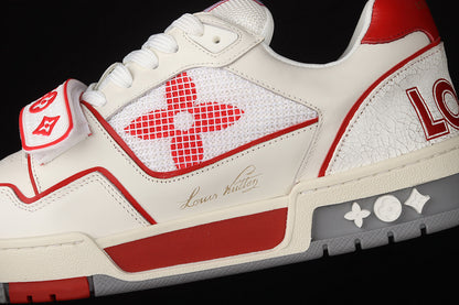 Louis Vuitton Trainer Low 'White Red Mesh'