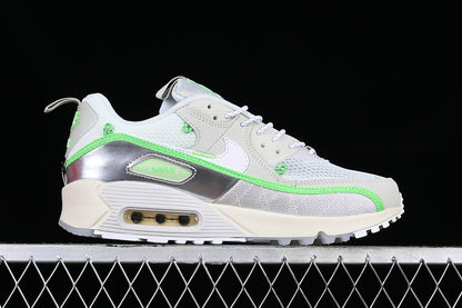 Air Max 90 White/Grey/Silver-Green