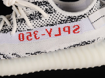 Adidas Yeezy Boost 350 V2 Zebra White/Core Black-Red