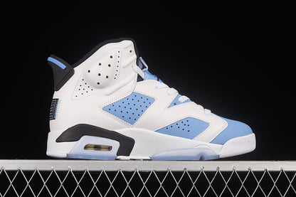 Air Jordan Retro 6 UNC Home University White-College Navy