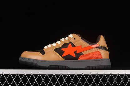 A BATHING APE® Sk8 Court Sta 'Brown Orange'