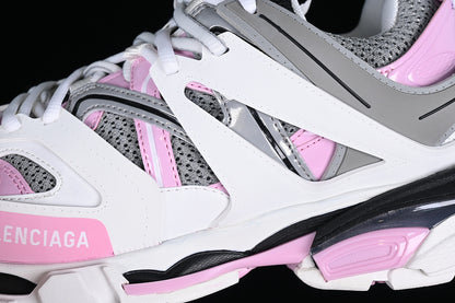 Balenciaga Track White/Dark Grey-Pastel Pink