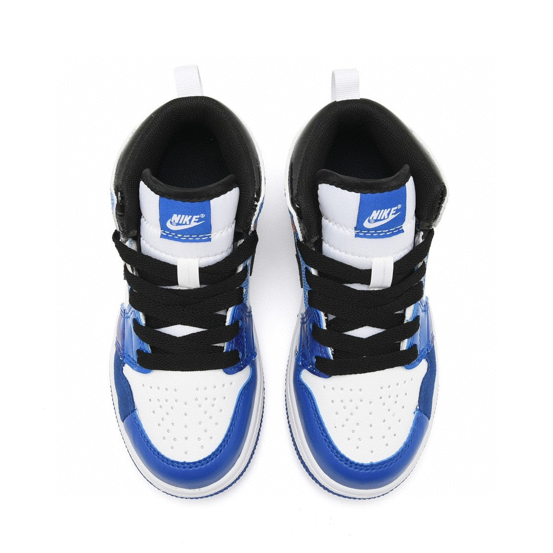 Kids Air Jordan 1 High  'White Triple Blue'