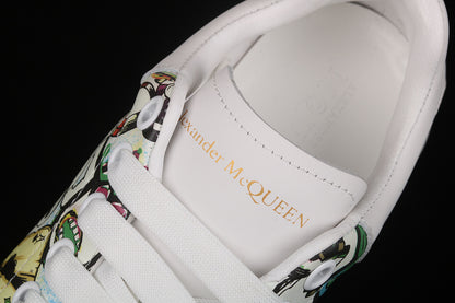 Alexander McQueen Sole White-Graffiti Multi-Color