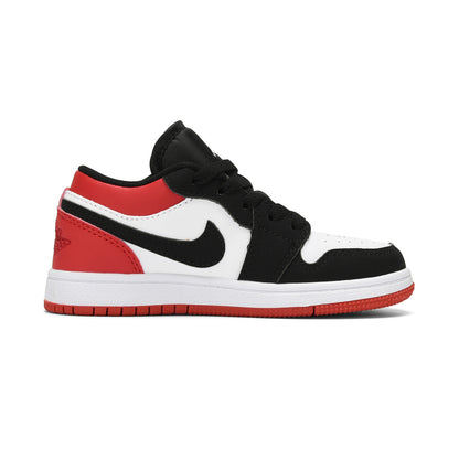 Kids Air Jordan 1 Low 'White Black  Red'