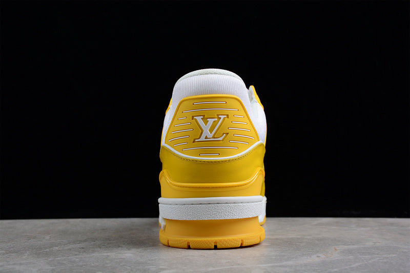 Louis Vuitton Trainer Sneakers Low Yellow-White