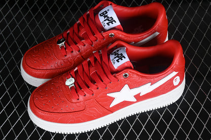 BAPE Bapesta #3 'Line White-Camo Red'