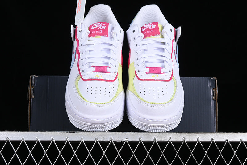 Air Force One Low  Shadow White/Pink/Blue-Yellow