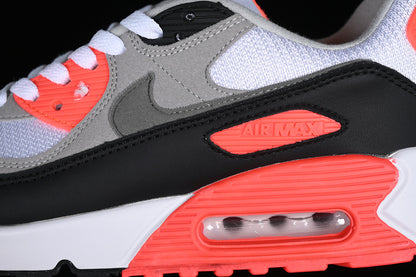 Air Max 90 White/Black-Punch Red