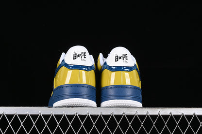 BAPE Bapesta #2 'White Yellow-Blue'