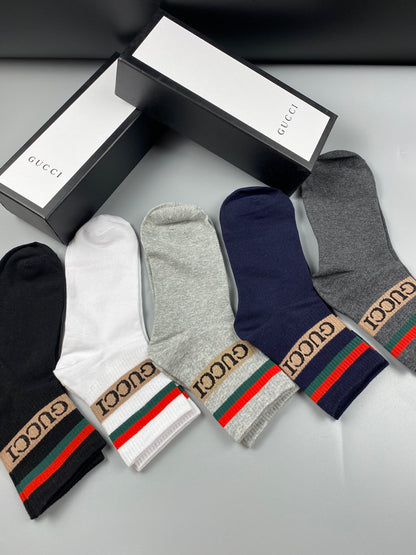 Gucci Mid Socks 5 Pack