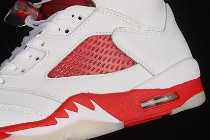 Air Jordan Retro 5 GS White/Gym Red