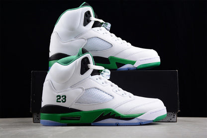 Air Jordan Retro 5 Burgundy White/Green-Black