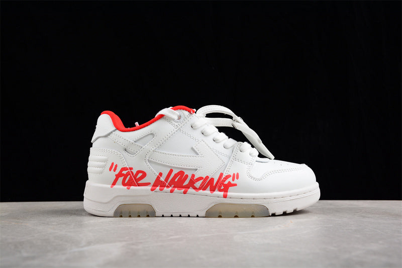 Off-White Out Of Office OOO  For Walking White White Red FW21