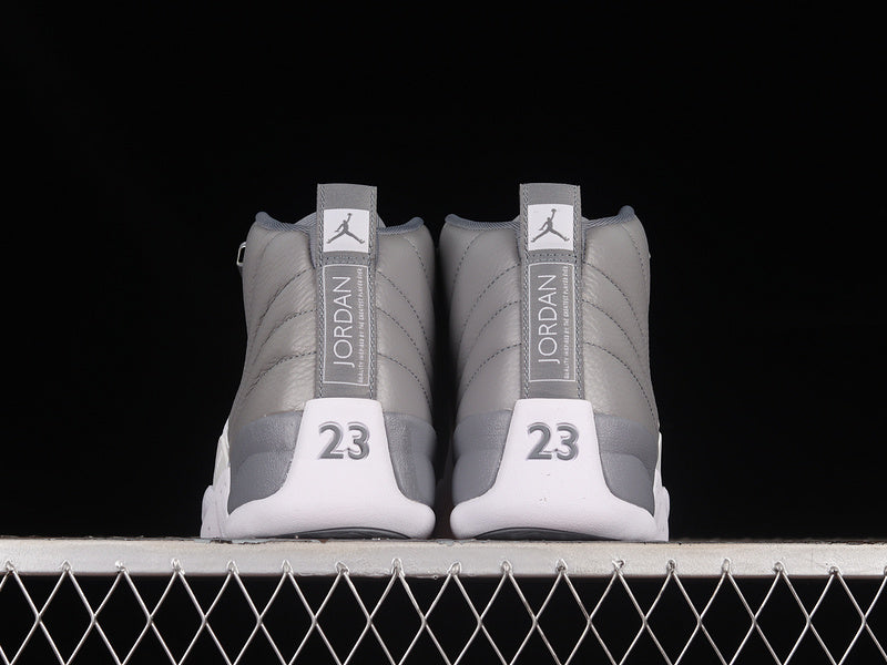 Air Jordan Retro 12 Stealth White-Cool Grey