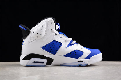 Air Jordan Retro 6 White/Blue-Black