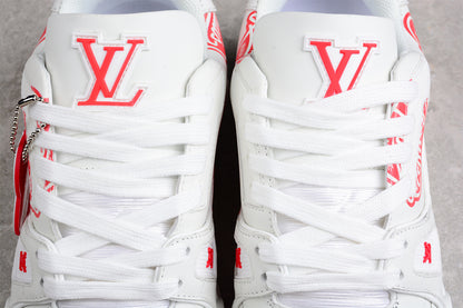 Louis Vuitton Trainer Made Love LV White Red