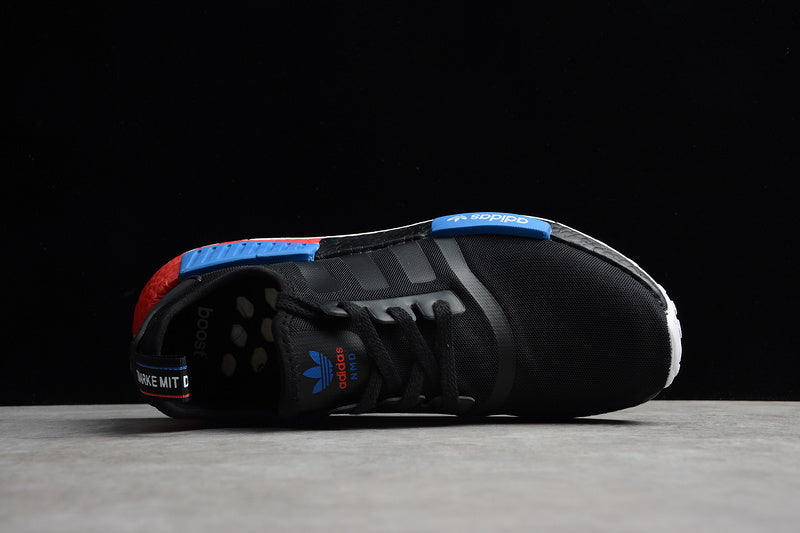 Adidas NMD R1 Core Black/Blue-Lush Red