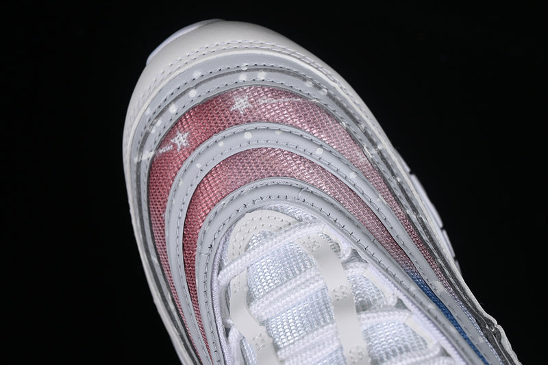 Air Max 97 White/Wolf Grey/Red-Blue