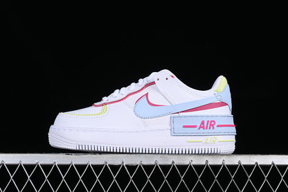 Air Force One Low  Shadow White/Pink/Blue-Yellow