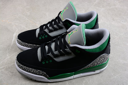 Air Jordan Retro 3 Black/Pine Green/Cement Grey-White