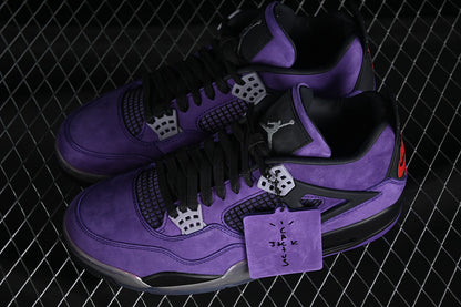 Air Jordan Retro 4 X Travis Scott Purple Family & Friends