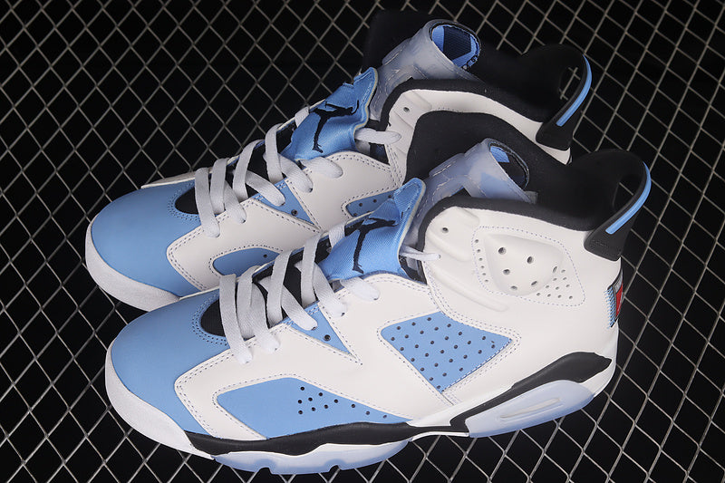 Air Jordan Retro 6 UNC Home University White-College Navy