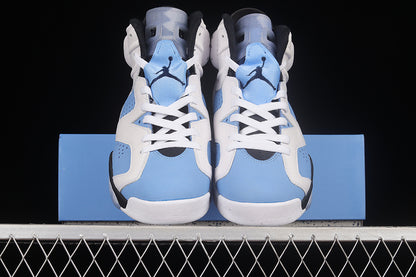 Air Jordan Retro 6 UNC Home University White-College Navy