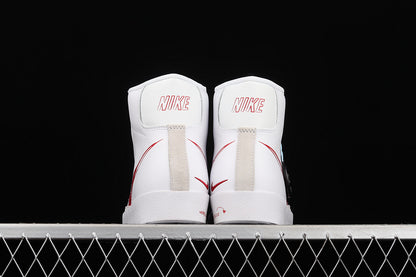 NK Blazer MID Zoom 77 Scribble White/Red-Sail