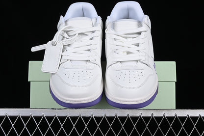 Off-White Out of Office OOO "For Walking" Low Tops White Lilac