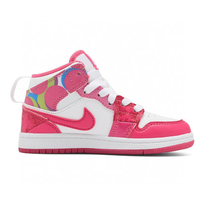 Kids Air Jordan 1 High  'White Triple Pink'