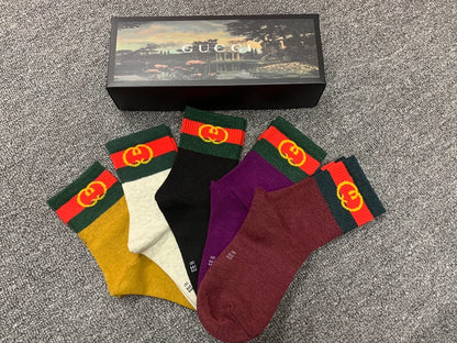 Gucci Mid Socks 5 Pack