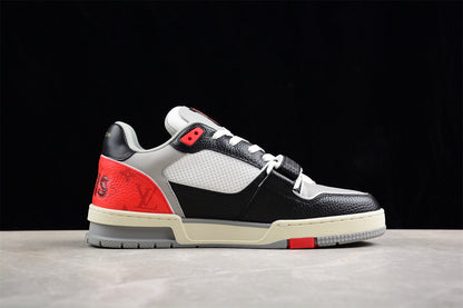 Louis Vuitton Trainer Low 'White Black Red White Mesh'