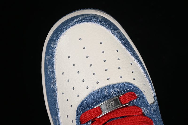 Air Force One Low X Levi's Blue Jeans-White