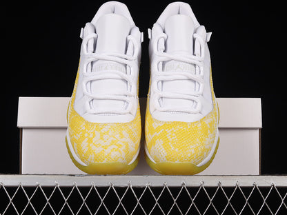 Air Jordan Retro 11 Low Yellow Snakeskin/White-Tour Yellow