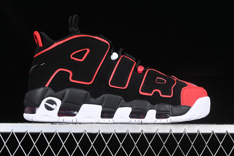 Air More Uptempo 96 Red Toe Black/University Red-White