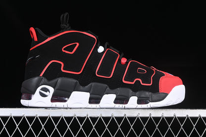 Air More Uptempo 96 Red Toe Black/University Red-White