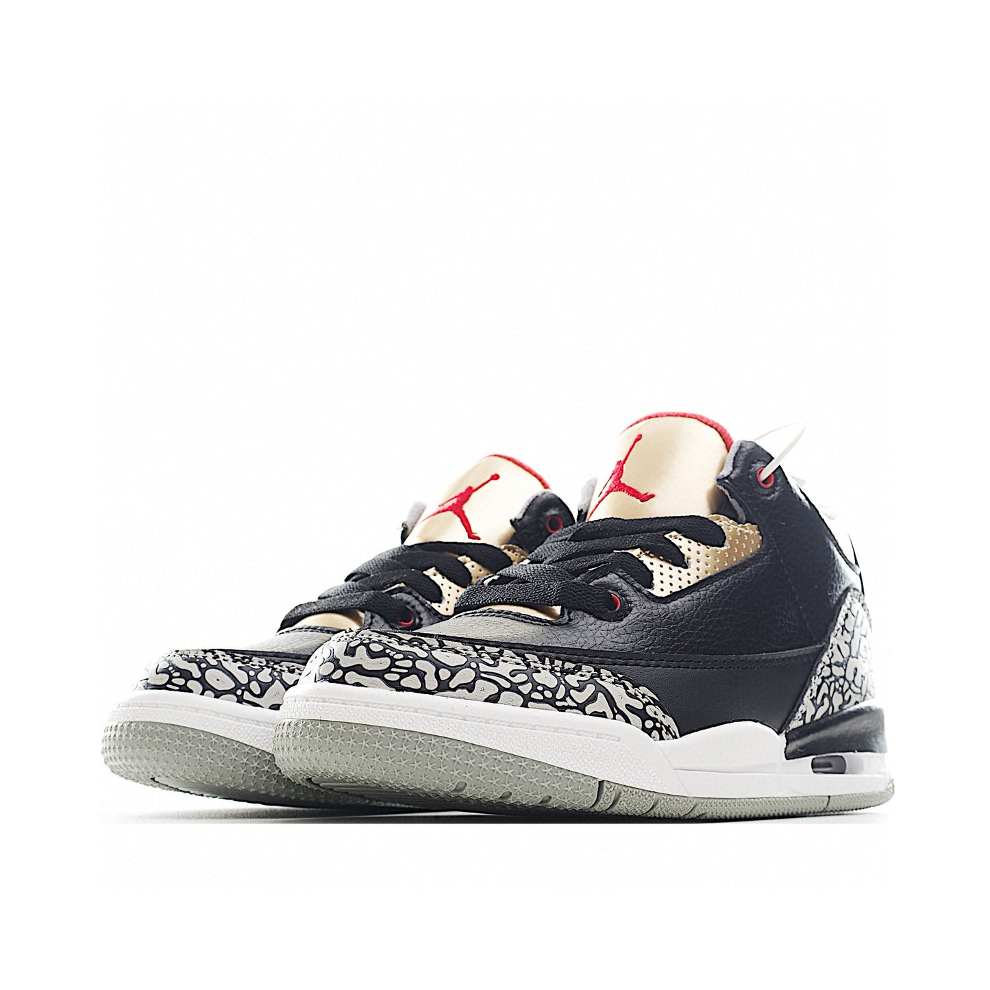 Kids Air Jordan Retro 3 'Black Cement Gold'