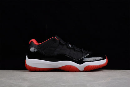 Air Jordan Retro 11 Low BG Bred Black/True Red-White