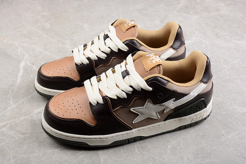 A BATHING APE® Sk8 Sta Cream Brown