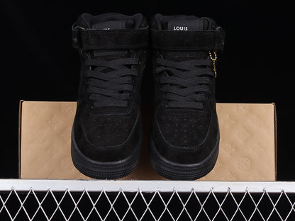 Air Force One High  X Louis Vuitton Black-Gold