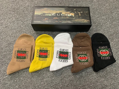 Gucci Mid Socks 5 Pack