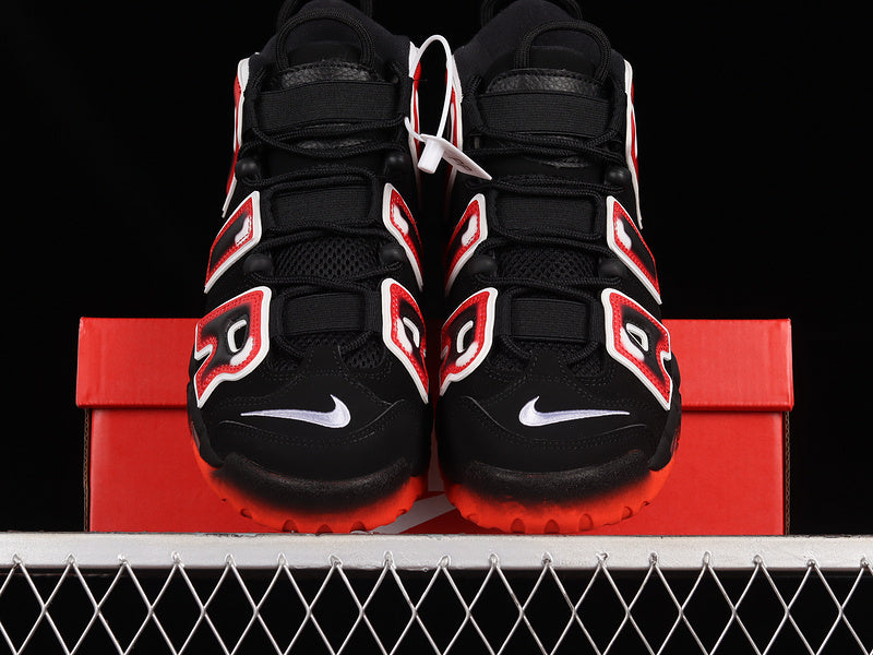 Air More Uptempo 96 Black /Laser Crimson-White